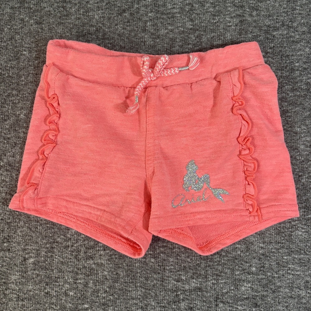Disney Ariel Jumping Beans Girls Size 3T Coral Pink Shorts